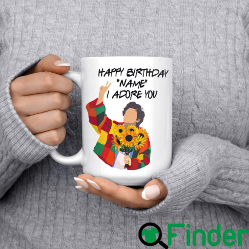 Personalized Happy Birthday I ADore You Funny Coffee Mug 1