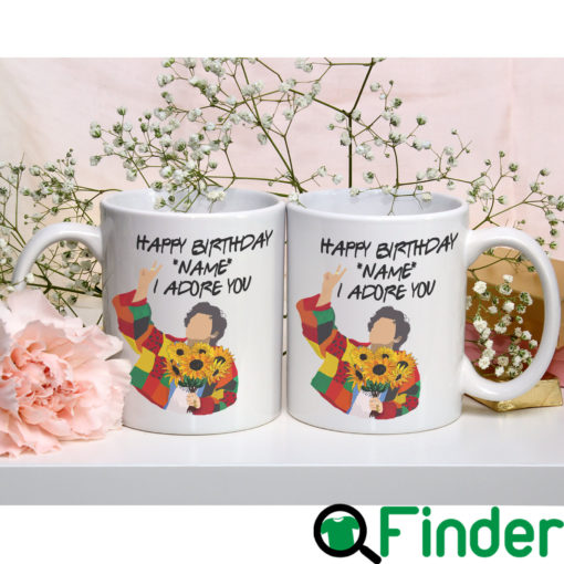 Personalized Happy Birthday I ADore You Funny Coffee Mug 2