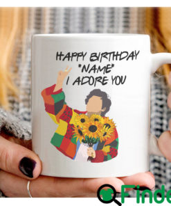 Personalized Happy Birthday I ADore You Funny Coffee Mug