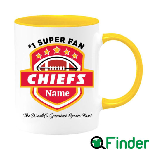 Personalized Kansas City Chiefs Inspired 1 Super Fan Coffee Mug 2