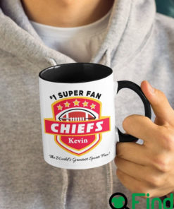 Personalized Kansas City Chiefs Inspired 1 Super Fan Coffee Mug