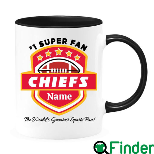 Personalized Kansas City Chiefs Inspired 1 Super Fan Coffee Mug 3