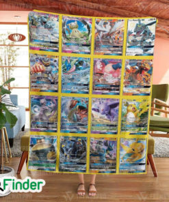 Pokemon GX 2 Cards Version 3 Pokemon Trading Card Fleece Blanket 1