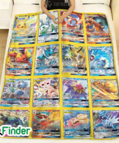 Pokemon GX Cards Version 3 Pokemon Trading Card Fleece Blanket 2