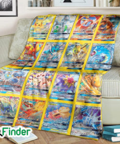 Pokemon GX Cards Version 3 Pokemon Trading Card Fleece Blanket