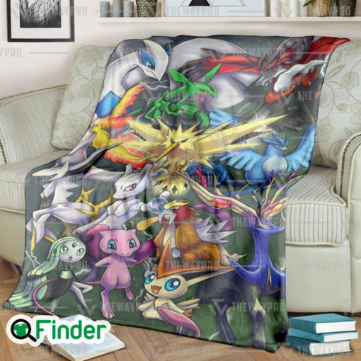 Pokemon Legendary Custom Fleece Blanket