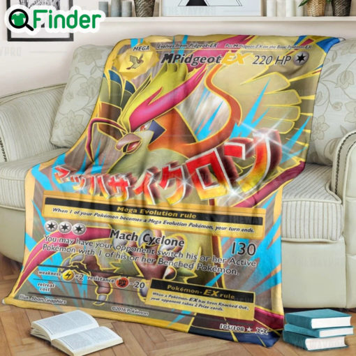 Pokemon MPidgeot EX Evolutions fleece blanket 1