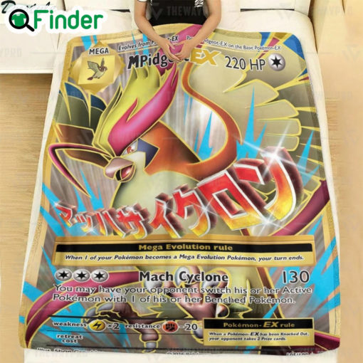 Pokemon MPidgeot EX Evolutions fleece blanket 2