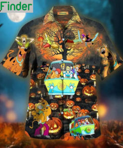 Scooby doo happy halloween unisex hawaiian shirt