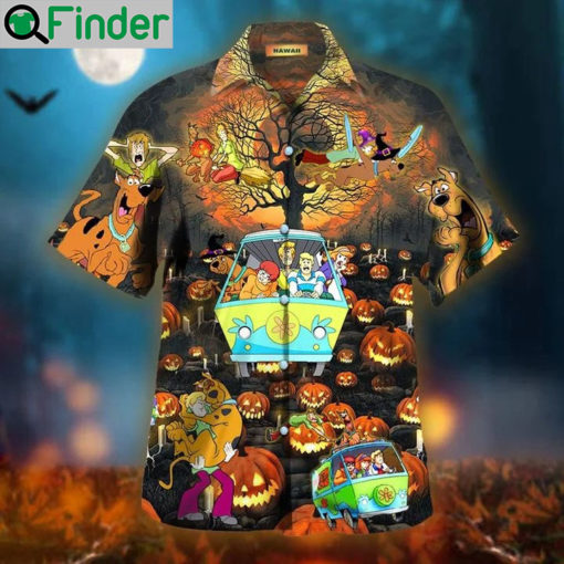 Scooby doo happy halloween unisex hawaiian shirt