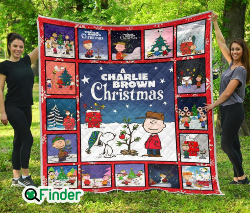 Snoopy And Charlie Brown Quilt Blanket Gift Idea