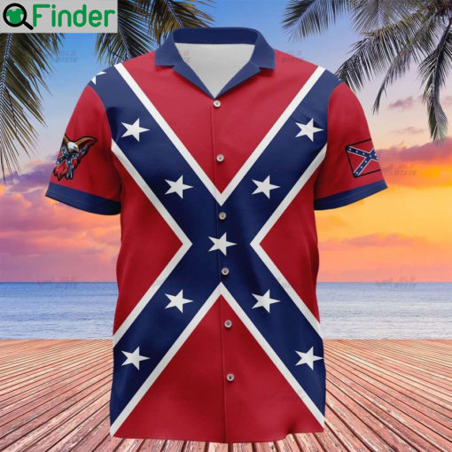 Southern confederate flag the south will rise again hawaiian shirt 2