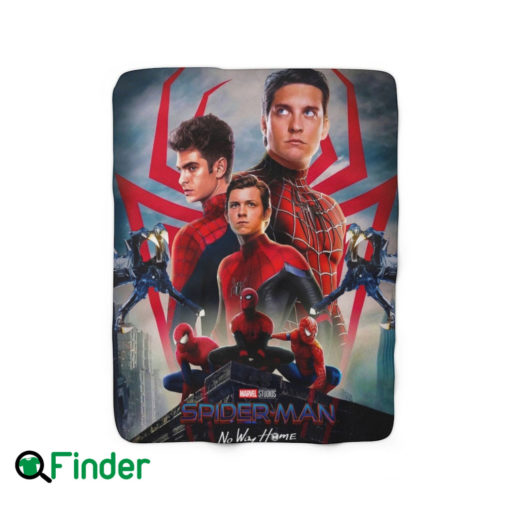 Spiderman Tom Holland Tobey Maguire Andrew Garfield Fleece Blanket