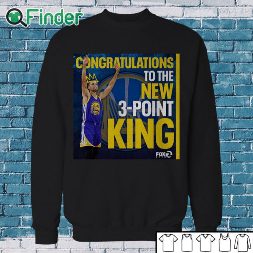 Sweatshirt 2974 times legendary Stephen Curry New owner of NBA three point record T shirt