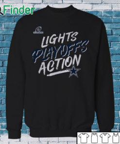 Sweatshirt Dallas Cowboys 2021 NFL Playoffs Bound Lights Action T Shirt