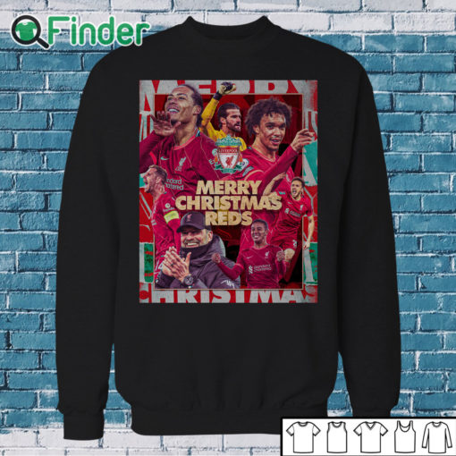 Sweatshirt Merry Christmas Reds Liverpool Football Club T shirt