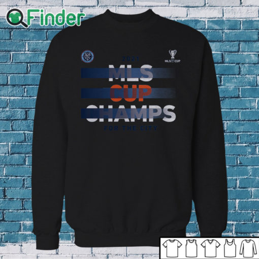 Sweatshirt New York City FC 2021 MLS Cup Champions Five Points T Shirt