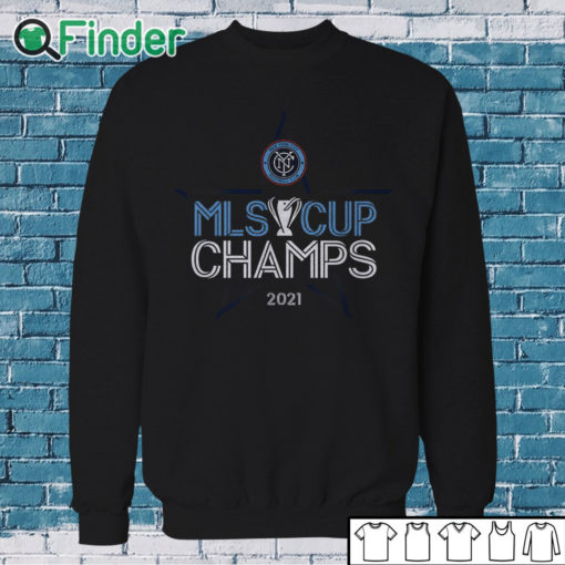 Sweatshirt New York City FC 2021 MLS Cup Champions Locker Room T Shirt