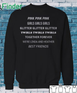 Sweatshirt Pink Pink Pink girls girls girls Glitter twirls T shirt 1