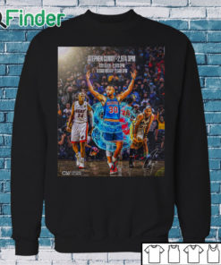 Sweatshirt Stephen Curry record breaker history maker T shirt 1