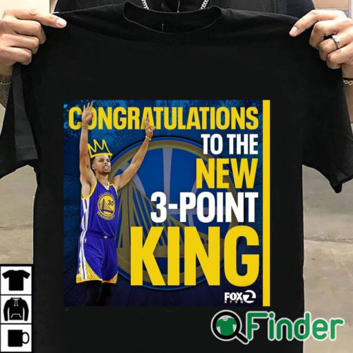 T shirt black 2974 times legendary Stephen Curry New owner of NBA three point record T shirt