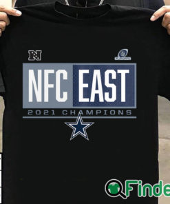 T shirt black Dallas Cowboys 2021 NFC East Division Champions Blocked Favorite T Shirt