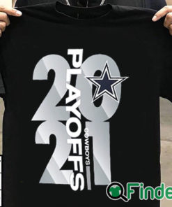 T shirt black Dallas Cowboys 2021 NFL Playoffs Bound T Shirt