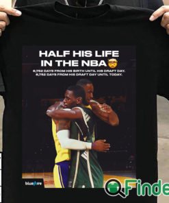 T shirt black Half his life in the NBA shirt