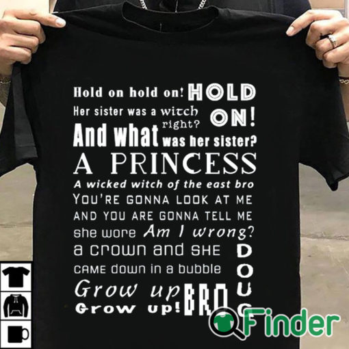 T shirt black Hold on hold on hold on Her sister was a Witch T shirt