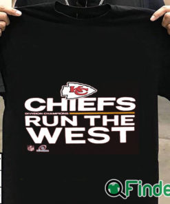 T shirt black Kansas City Chiefs 2021 AFC West Division Champions Trophy Collection T Shirt