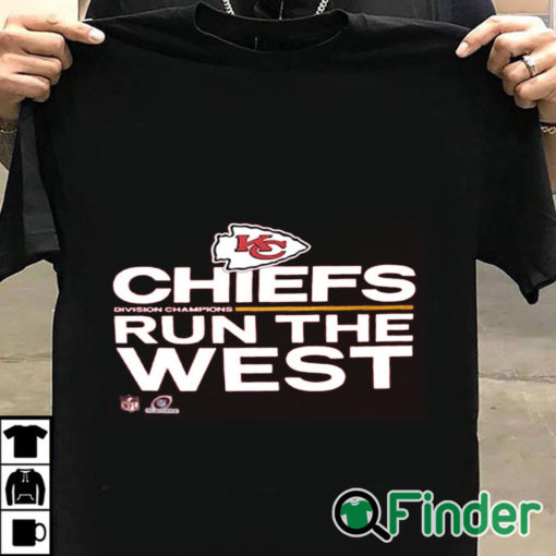 T shirt black Kansas City Chiefs 2021 AFC West Division Champions Trophy Collection T Shirt