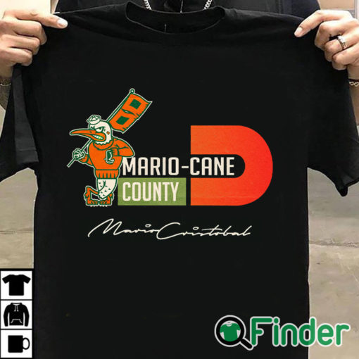 T shirt black MARIO CANE COUNTY coach cristobal shirt