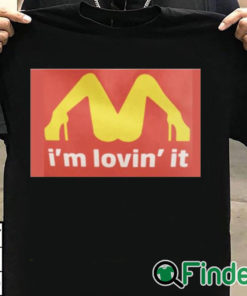 T shirt black Mariah Carey McDonalds Shirt Im Loving It T shirt