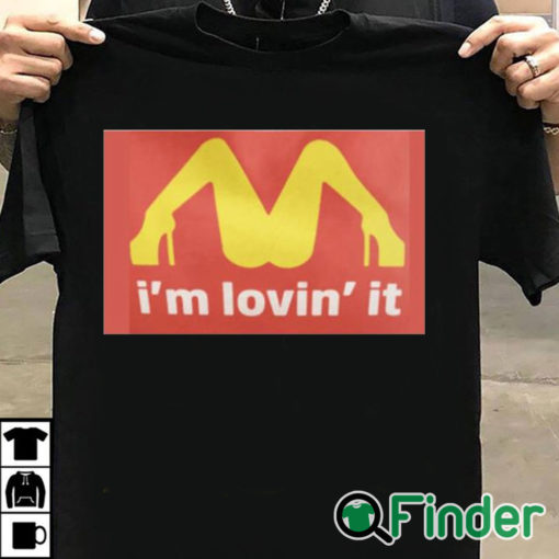 T shirt black Mariah Carey McDonalds Shirt Im Loving It T shirt