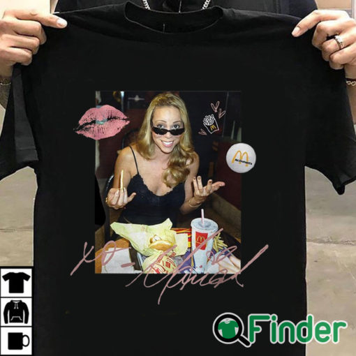 T shirt black Mariah Carey Mcdonalds T shirt