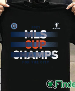 T shirt black New York City FC 2021 MLS Cup Champions Five Points T Shirt