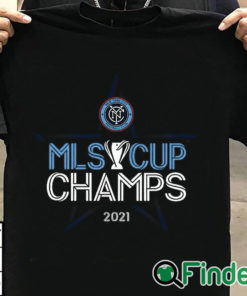 T shirt black New York City FC 2021 MLS Cup Champions Locker Room T Shirt