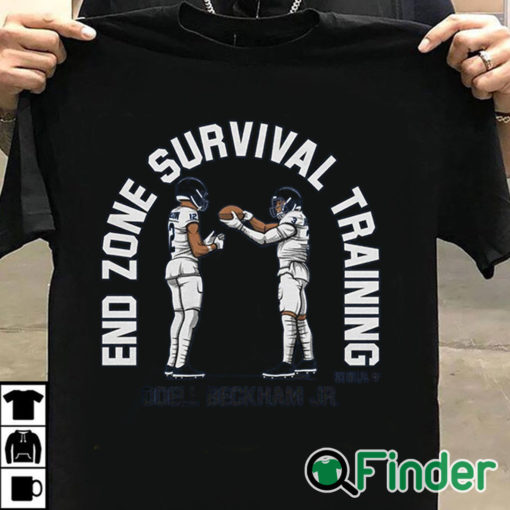 T shirt black Odell Beckham Jr end zone survival training T shirt