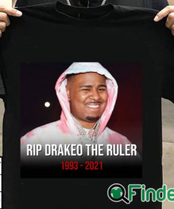 T shirt black RIP Rapper Drakeo The Ruler 1993 2021 T shirt