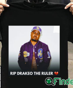 T shirt black RIP Rapper Drakeo The Ruler T shirt