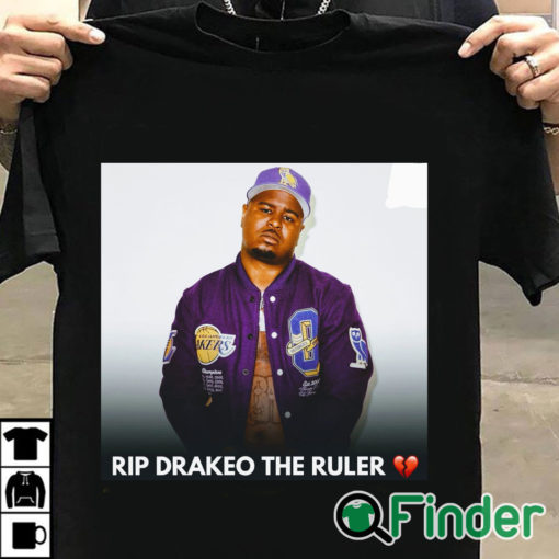 T shirt black RIP Rapper Drakeo The Ruler T shirt