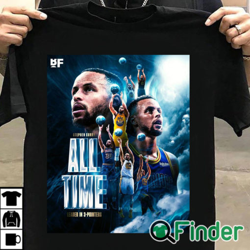 T shirt black Stephen Curry All Time 3PM Leader Shirt