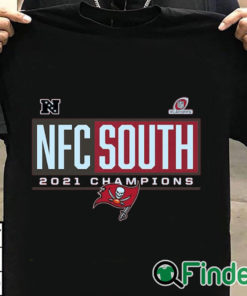 T shirt black Tampa Bay Buccaneers 2021 NFC South Division Champions Blocked Favorite T Shirt