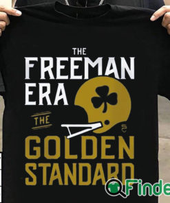 T shirt black The Freeman Era The Golden Standard Marcus Freeman T Shirt