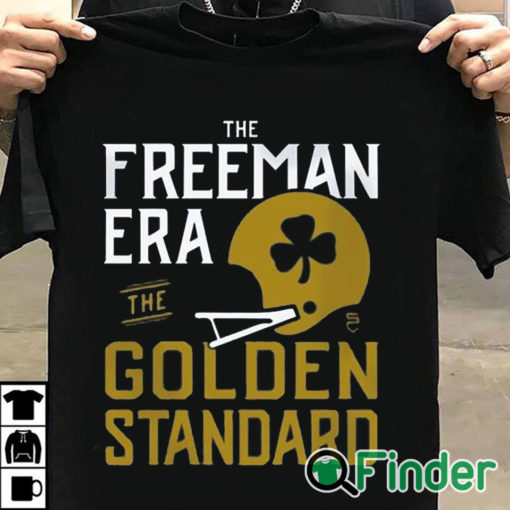 T shirt black The Freeman Era The Golden Standard Marcus Freeman T Shirt