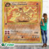 Thicc Charizard Pokemon Trading Card Quilt Blanket