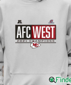 Unisex Hoodie Kansas City Chiefs 2021 AFC West Division Champions Blocked Favorite T Shirt