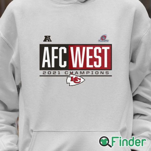 Unisex Hoodie Kansas City Chiefs 2021 AFC West Division Champions Blocked Favorite T Shirt