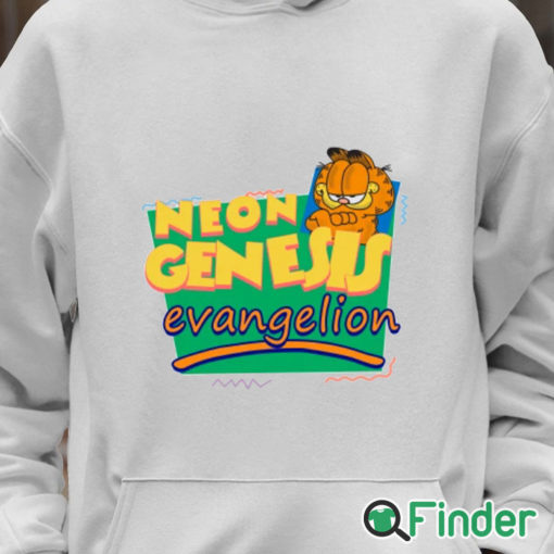 Unisex Hoodie Neon Genesis Evangelion Meets Garfield And Friends T Shirt