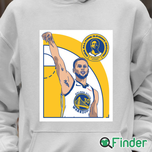 Unisex Hoodie Steph Curry Record broken History made T shirt